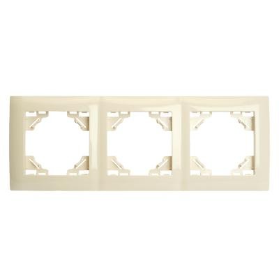 Рамка трехместная Stekker PFR00-9013-02 Эрна Элегант 49668 Рамка трехместная Stekker PFR00-9013-02 Эрна Элегант 49668