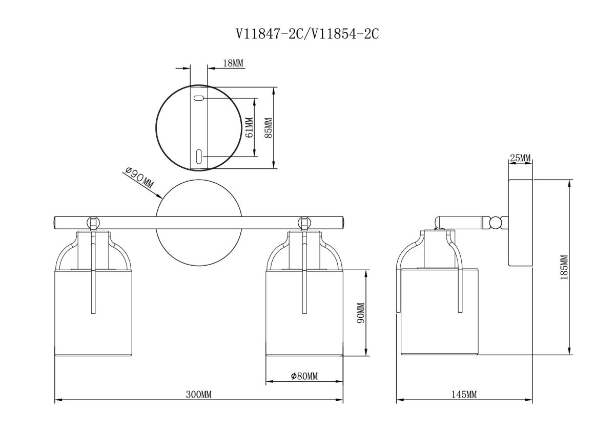 Спот Moderli Inari V11847-2C
