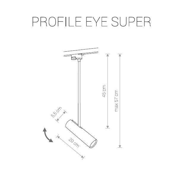 Трековый светильник Nowodvorski Profile Eye Super 9324 - Elektrostandard.net Трековый светильник Nowodvorski Profile Eye Super 9324