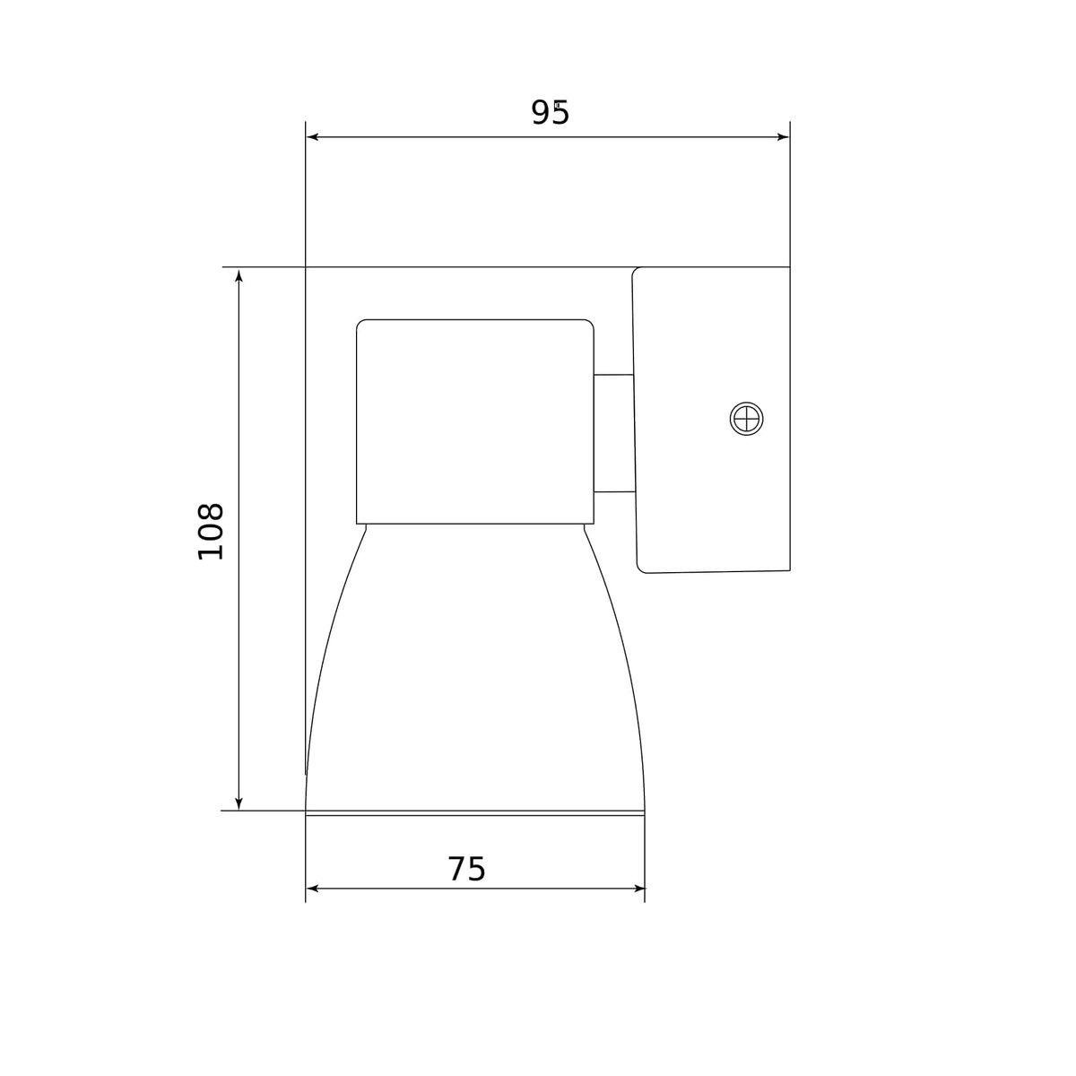 Бра Elektrostandard Cono MRL 1027 белый/серебро a061049