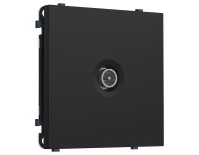 Комплект механизма TV розетки оконечной экранированной SIGMA Черный Мягкое касание 5-1000MHz 3dB QUANT PRO Ambrella Volt MS993005 (SP9930, PR199)