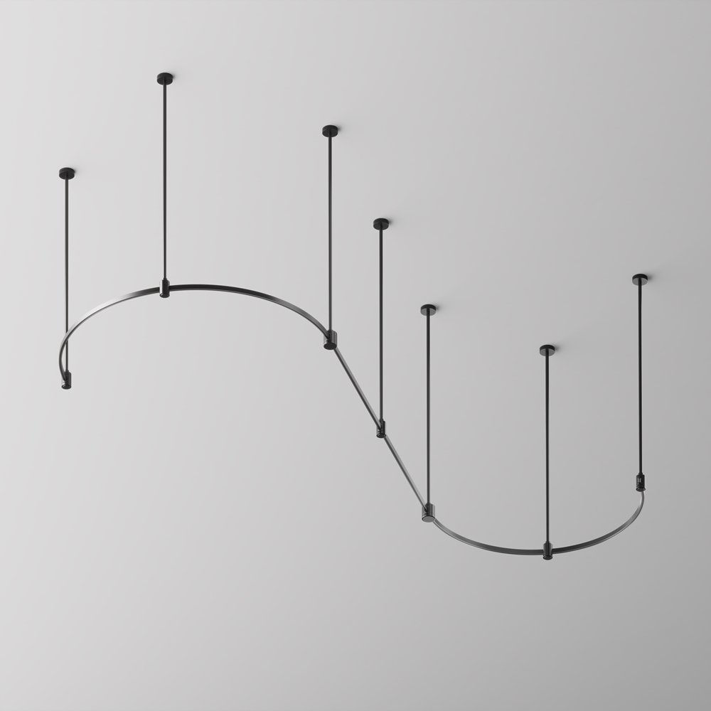 Шинопровод магнитный полукруг Maytoni Flarity TRX154-SR-D800-B