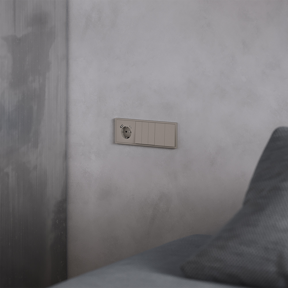 Клавиши для выключателя/переключателя двухклавишного Voltum S70 (капучино) VLS000314