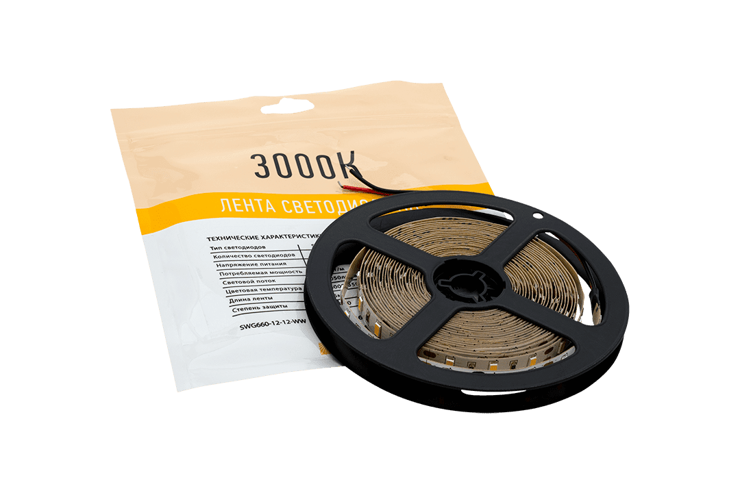 Светодиодная лента SWG SWG660-12-12-WW-M 009714