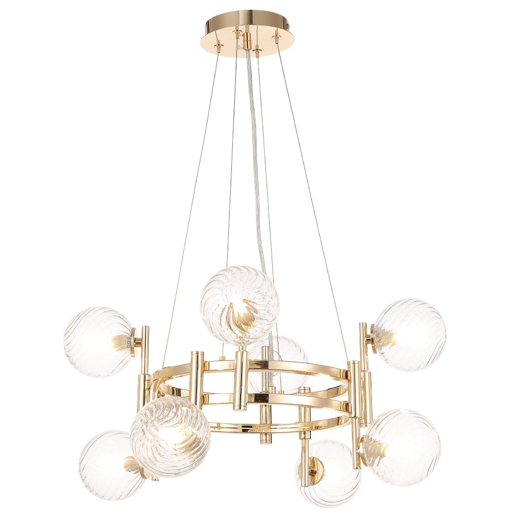 Подвесная люстра Crystal Lux LUXURY SP8 GOLD