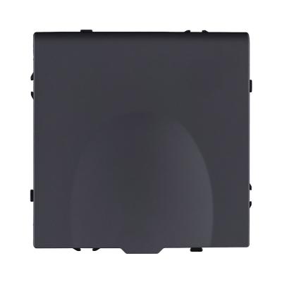 Розетка штепсельная SCHUKO 16A/250 В с крышкой, черный матовый Kollinger Eclipse EC-015BK