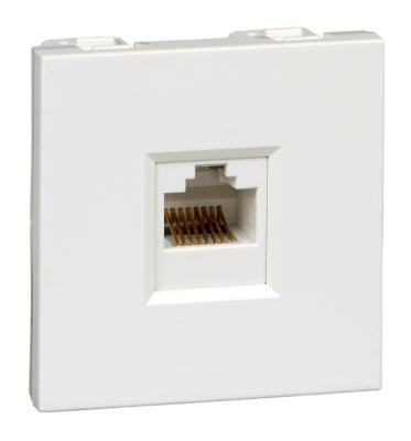 Розетка информационная "В45" С/У КАТ.5Е для каб. кан. Белый Systeme Electric RIN-144K5E-B