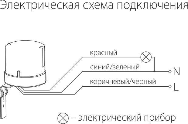 Датчик освещенности SNS-L-07 5500W IP44 Белый 4690389055430