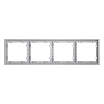 Рамка пластиковая Voltum S70 на 4 поста, (серый) VLS100416
