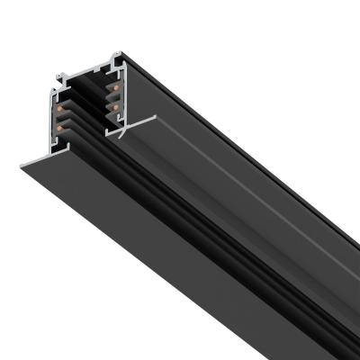 Шинопровод четырехконтактный трехфазный встраиваемый со стыковочными пазами (круглые медные жилы) 3м Lightstar Quattro 503038-R