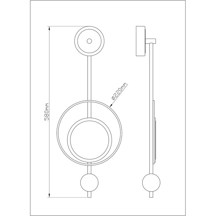 Настенный светильник Arte Lamp Polaris A2604AP-7GO
