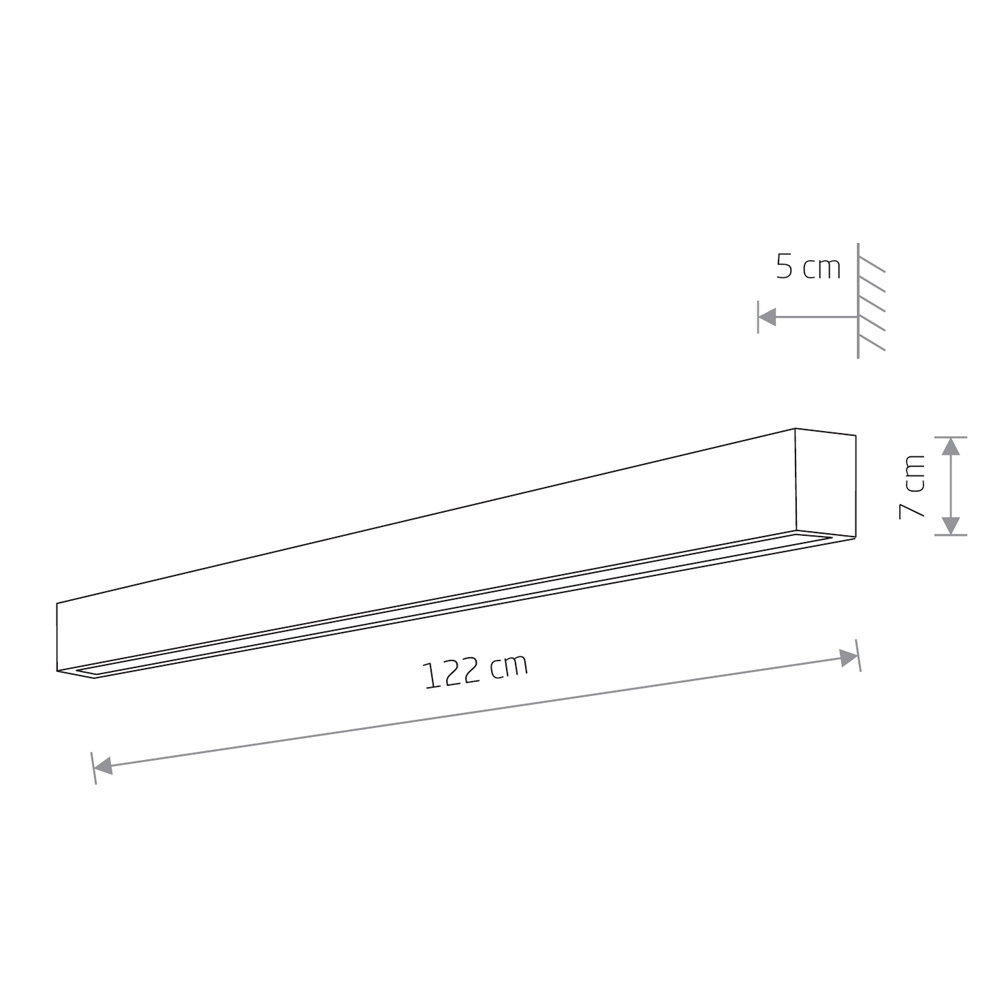 Настенный светильник Nowodvorski Straight Wall LED L 7560