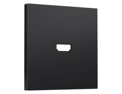Лицевая панель SIGMA (Черный матовый) для HDMI розетки QUANT PRO Ambrella Volt SP8140