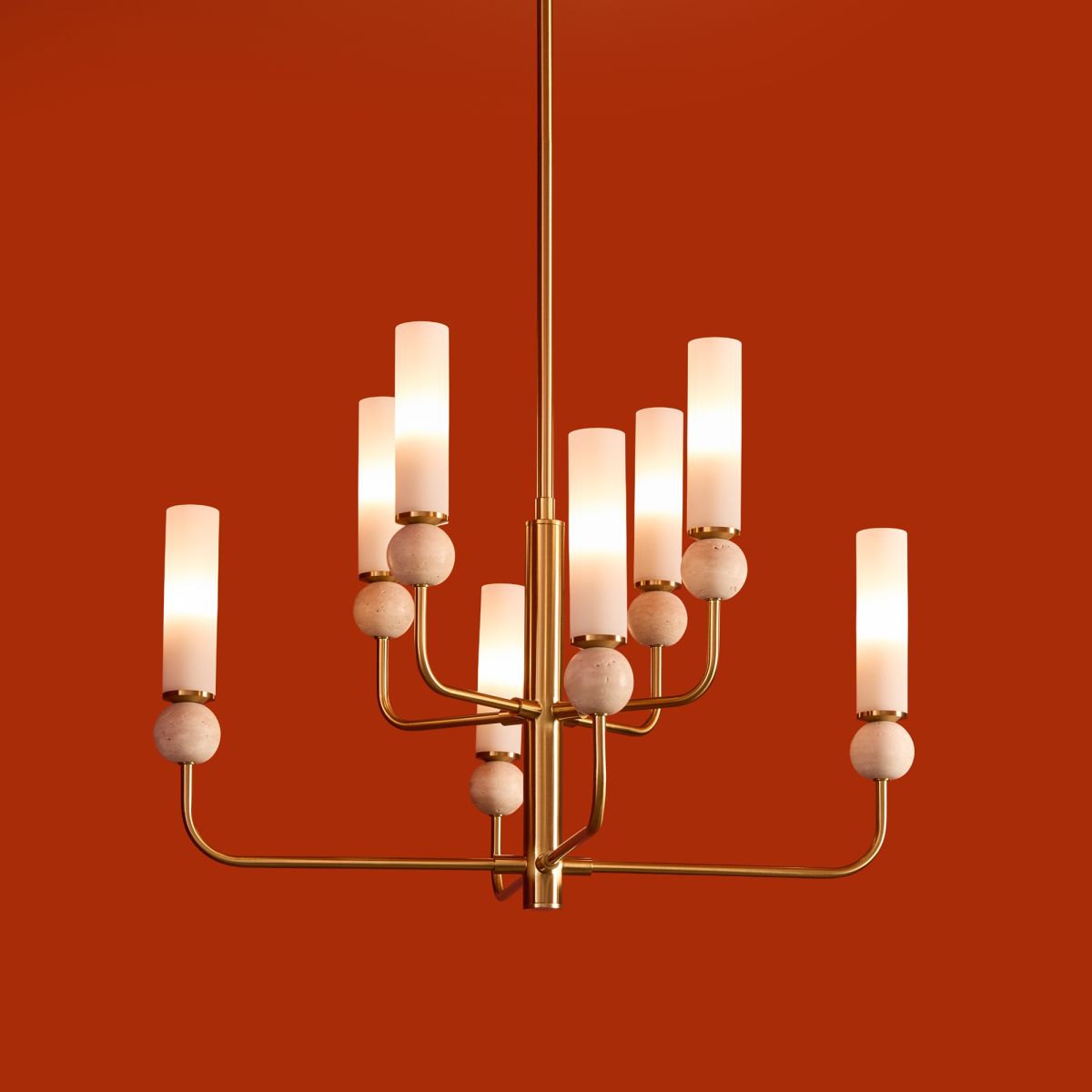 Люстра на штанге Freya Sunspot FR5482CL-08BS