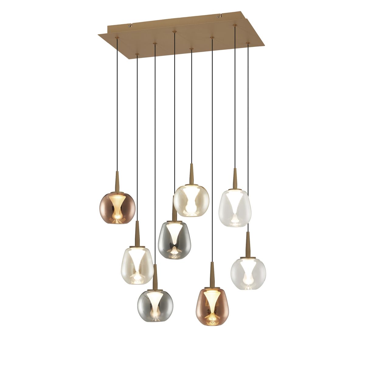 Каскадная люстра Mantra Andromeda 8934+8PL