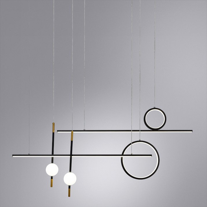 Подвесная люстра Arte Lamp Polaris A2610SP-85BK