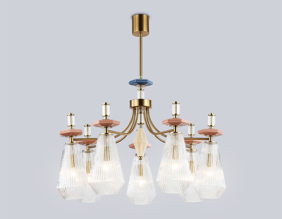 Люстра на штанге Ambrella Light High Light Ceramo Modern LH53184