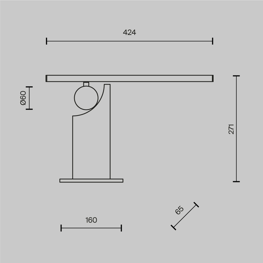 Настольная лампа Maytoni Monumento MOD467TL-L9BS3K