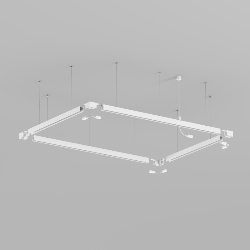 Подвод питания для подвесного монтажа трека Denkirs Smart Base TR2124-WH