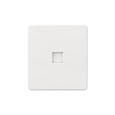 Розетка ROUND компьютерная RJ45 кат6 с/у перламутр KRANZ KR-78-0724-1