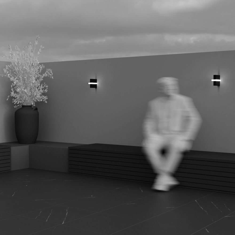 Уличный настенный светильник Maytoni Line O484WL-L6GF3K