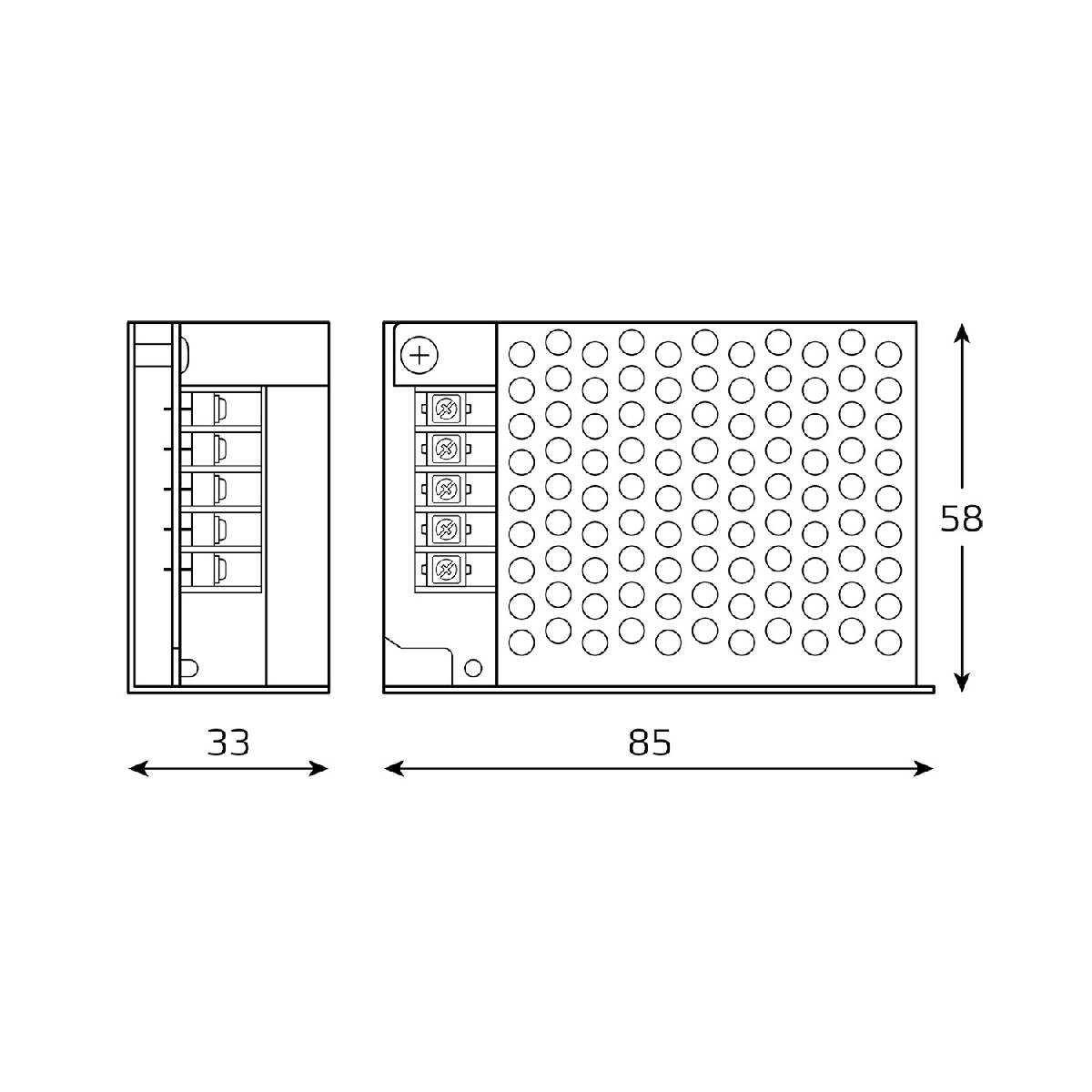 Блок питания Gauss Basic 25Вт DC12 IP20 BT501