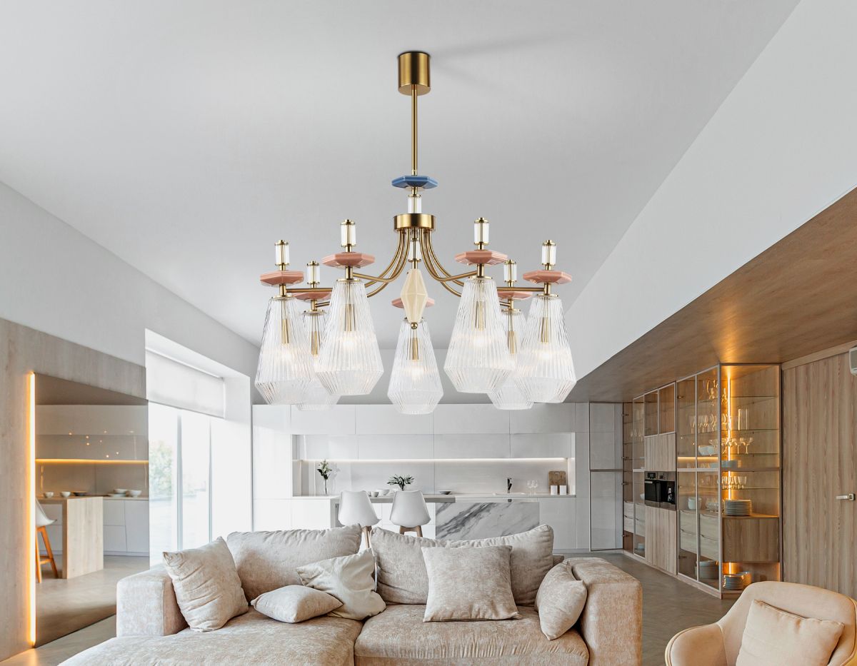 Люстра на штанге Ambrella Light High Light Ceramo Modern LH53184
