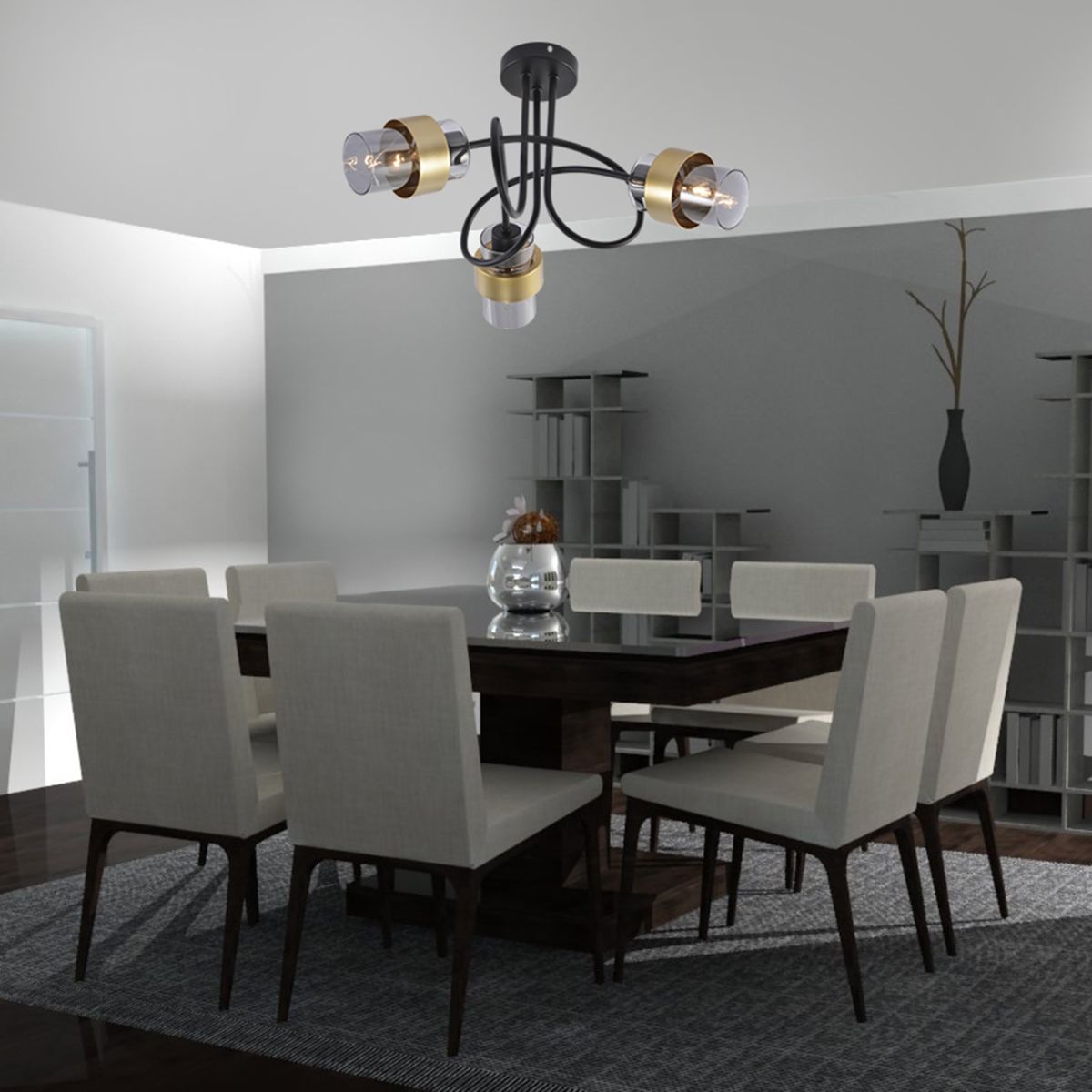 Потолочный светильник Escada Hurricane 1139/3P Black/Gold