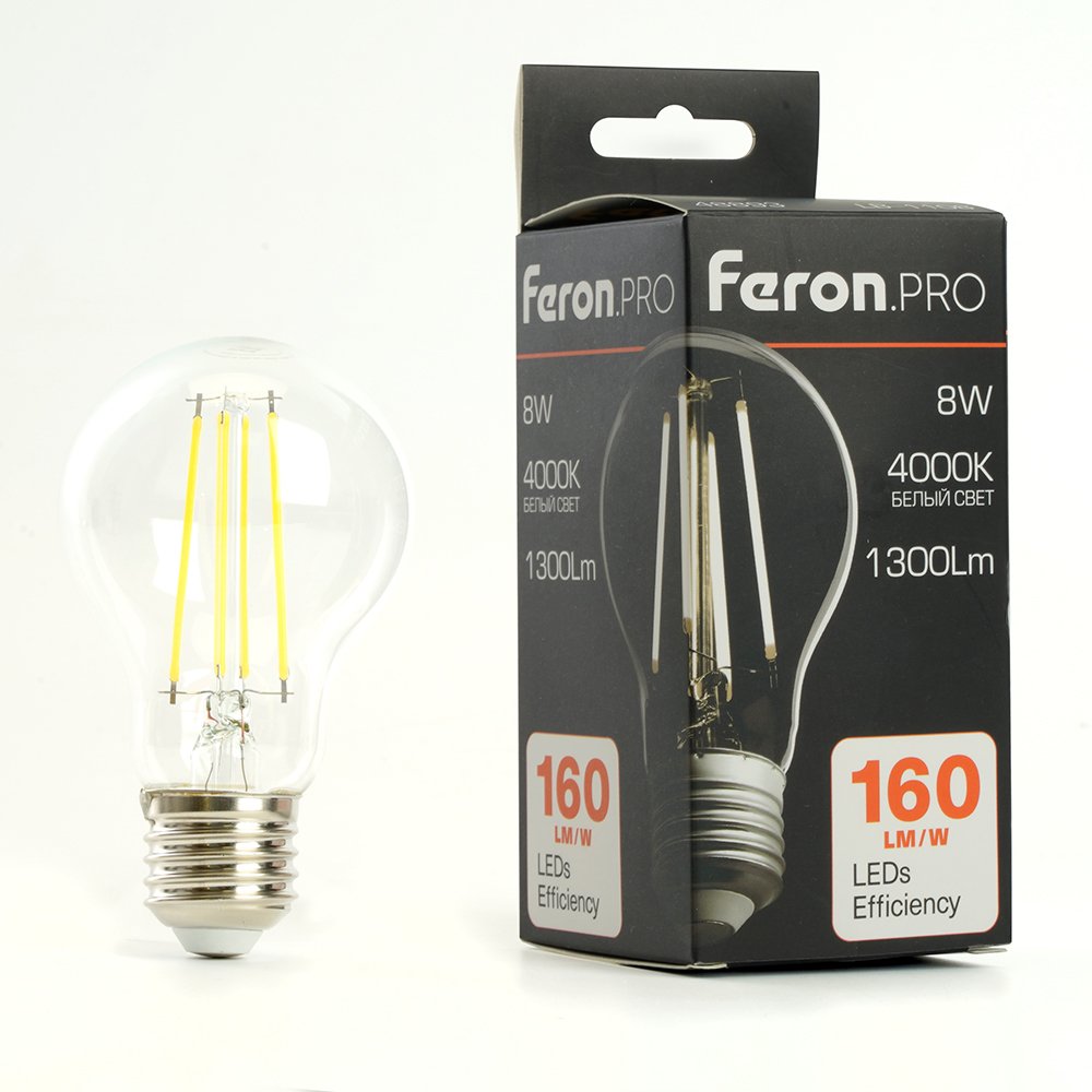 Светодиодная лампа Feron LB-1108 E27 8W 4000K 48893