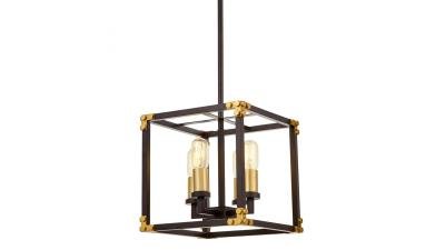 Подвесная люстра Lumina Deco Waldorf LDP 1140-4 BK+MD Подвесная люстра Lumina Deco Waldorf LDP 1140-4 BK+MD