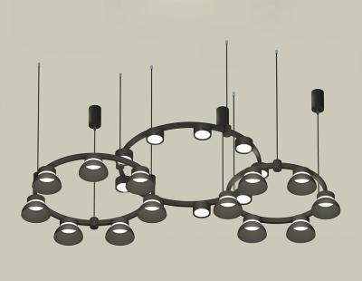 Комплект подвесного светильника Ambrella Light Techno Ring XR92092010 (A9209x3, C9242, C9238, C9232, N8141, N8113)