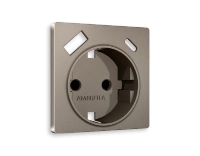 Лицевая панель для розетки с/з со шторками 2USB A+C Ambrella Volt Alfa AP6400 Лицевая панель для розетки с/з со шторками 2USB A+C Ambrella Volt Alfa AP6400