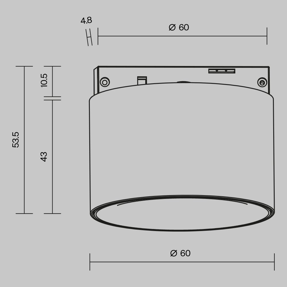 Трековый магнитный светильник Maytoni Alfa S TR188-1-5W4K-M-BW