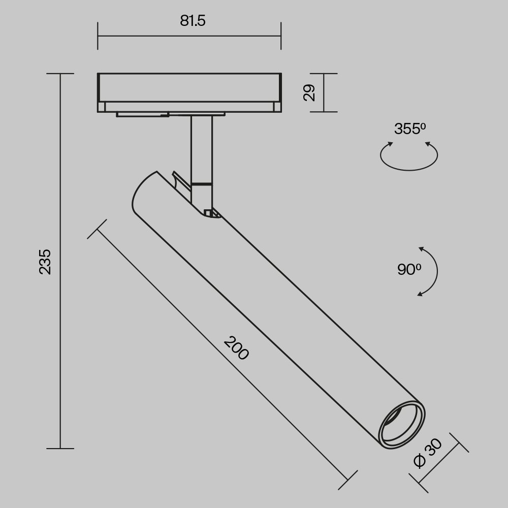 Трековый однофазный светильник Maytoni Focus T TR141-1-6W4K-M-W