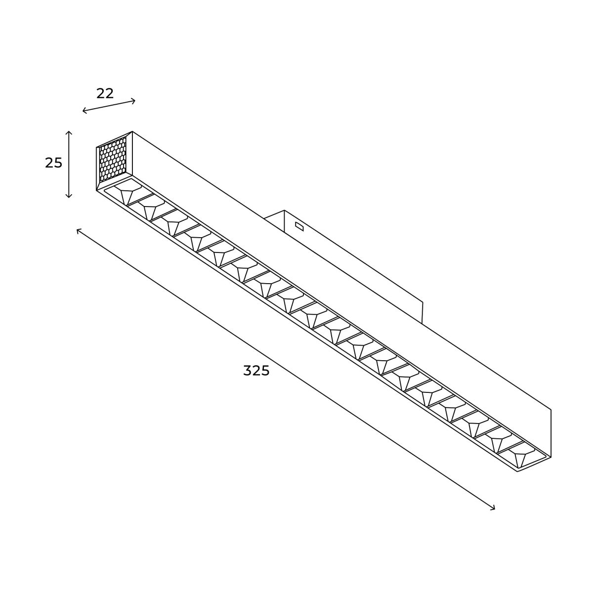 Трековый магнитный светильник Hesby Lighting ElDeko HSBL_0148