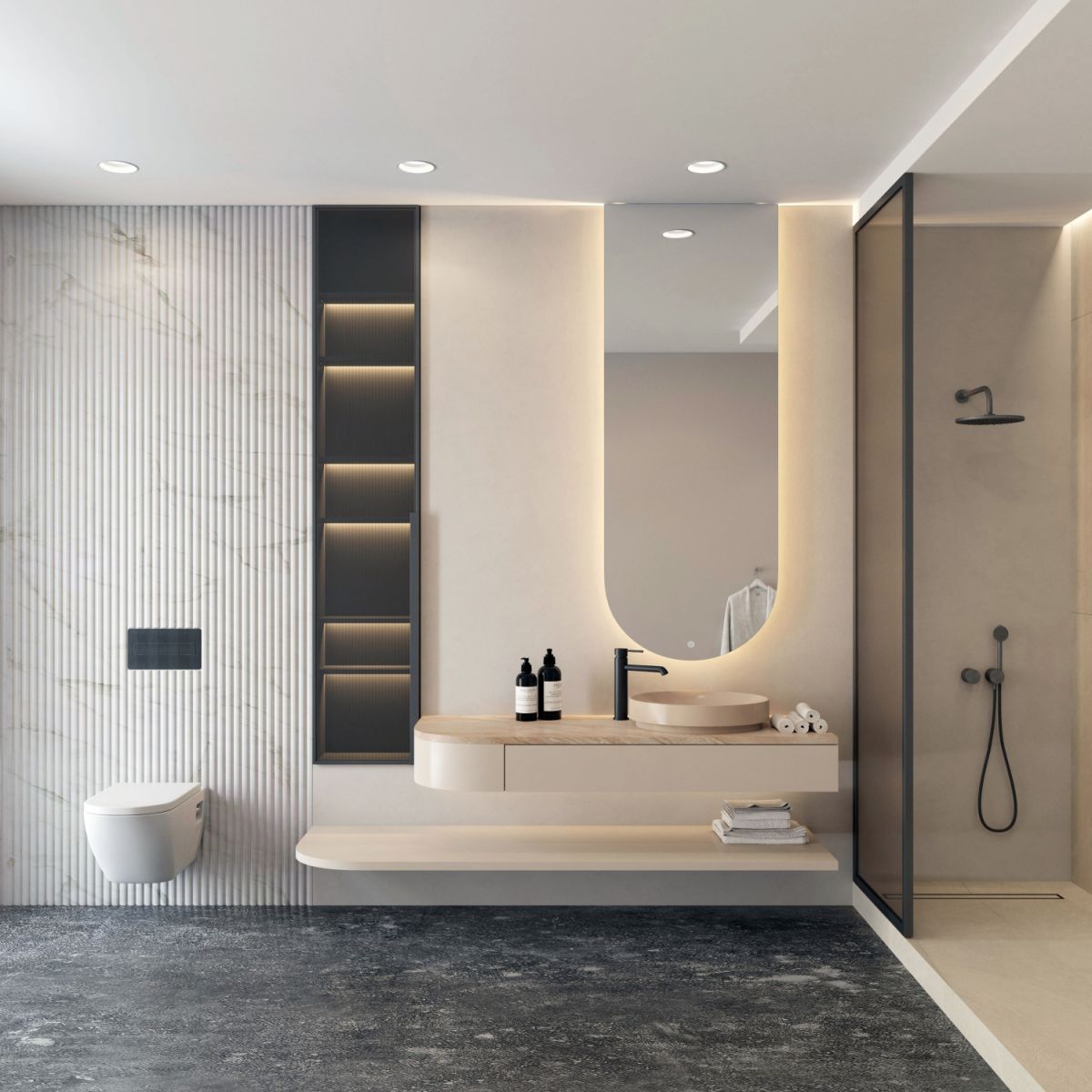 Точечный встраиваемый влагозащищенный светильник Denkirs Trim DK2451-WH