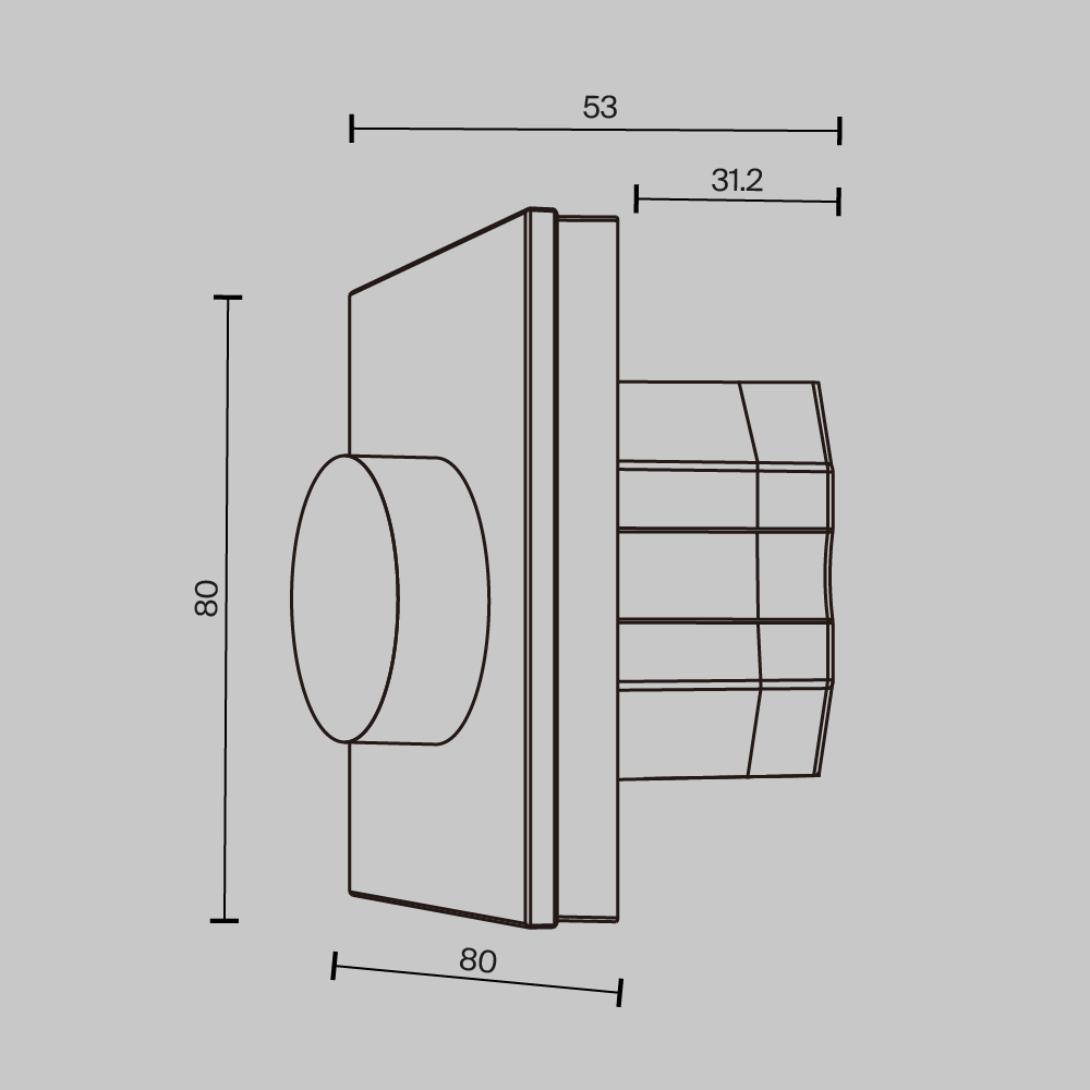 Роторная панель управления Maytoni Dali 721033