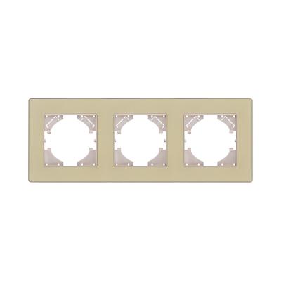 Рамка 3-постовая, золотой Kollinger Eleganz Acryl EA3GD