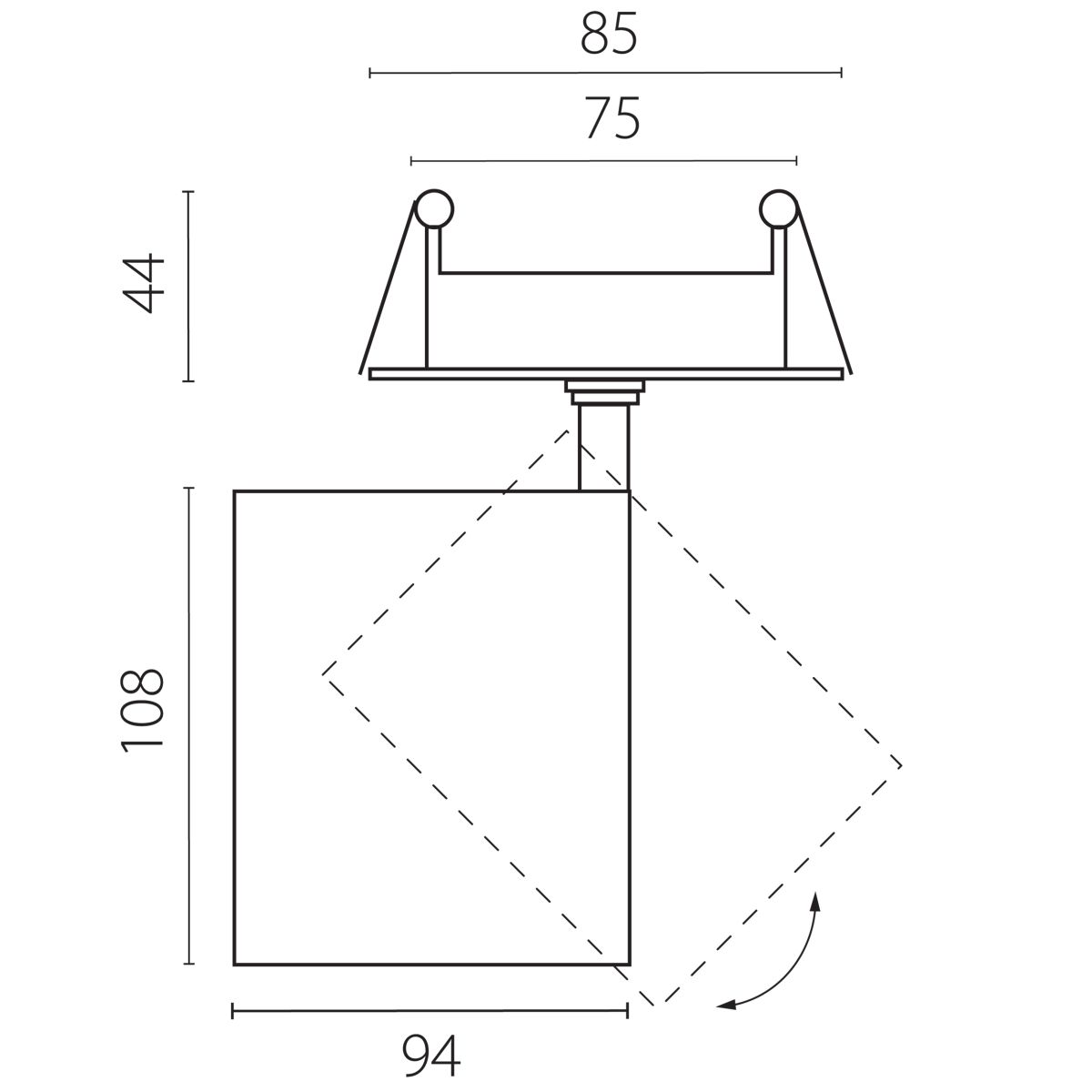 Встраиваемый светильник Lightstar Alta Base A5436RS