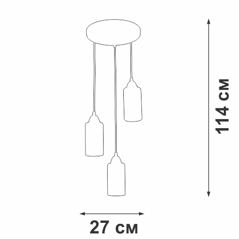 Подвесной светильник Vitaluce V3787-7/3S