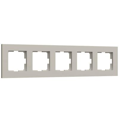 Рамка на 5 постов Werkel Slab (дымчатый софт) W0052917 4690389218477 a071630