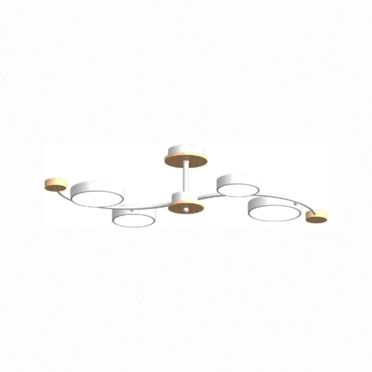 Люстра на штанге LED4U L3206-800 WH