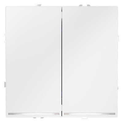 Выключатель двухклавишный с подсветкой Voltum S70 VLS020202