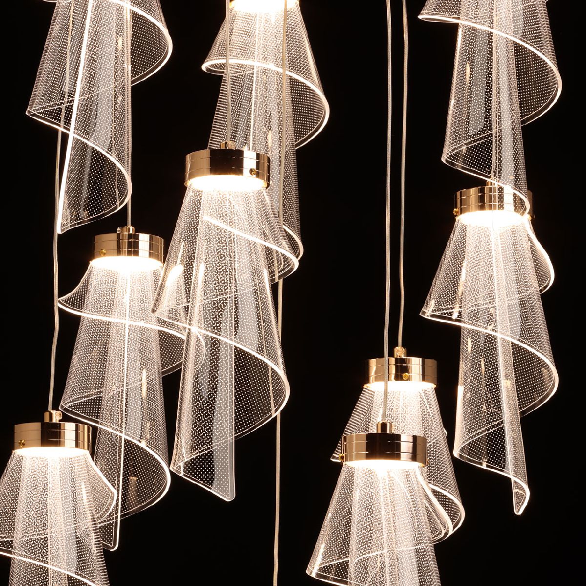 Каскадная люстра De Markt Конти 488013110