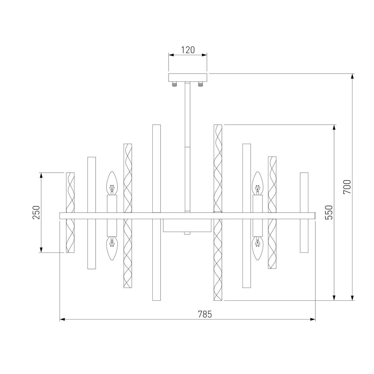 Подвесная люстра Bogates Hollis 368/12 Smart