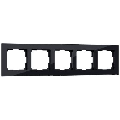 Рамка Werkel Favorit на 5 постов черный W0051108 4690389160110