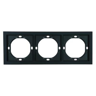 Рамка 3-местная Stekker Мия PFR00-3003-05 черный бархат 50463