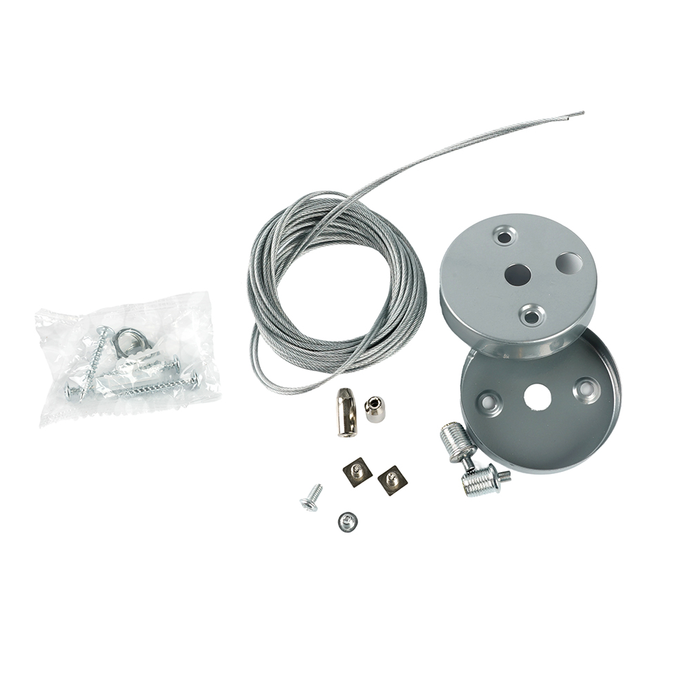 Подвес для светильников AL4036 серии RetailRay, длина 400см, серебро LD4036