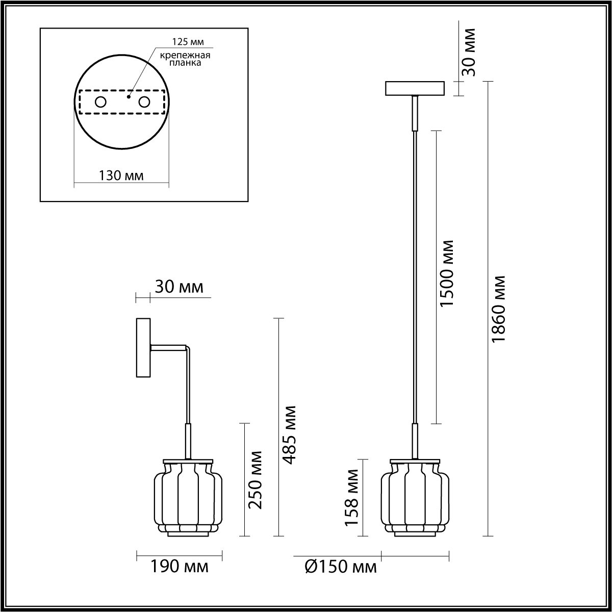 Подвесной светильник Odeon Light Jam 5409/5L