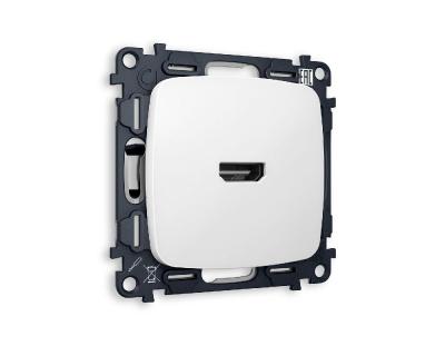 Комплект механизма розетки HDMI 2.0 40V/500MO 2.0GHz 5-18Gbit/s Ambrella Volt Omega MO134010